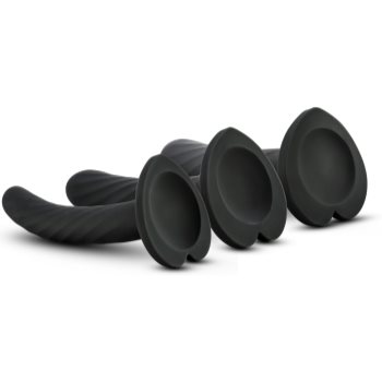 Blush Temptasia Twist Kit Set of Three set de butt plug-uri black - imagine 3